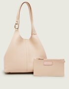 COCCINELLE De piele geantă shopper + borsetă C-Easy