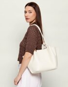 COCCINELLE De piele geantă shopper + borsetă FINN