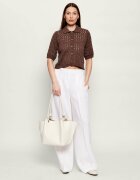 COCCINELLE De piele geantă shopper + borsetă FINN