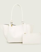 COCCINELLE De piele geantă shopper + borsetă FINN