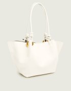 COCCINELLE De piele geantă shopper + borsetă FINN