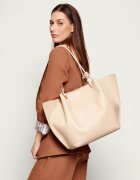 COCCINELLE De piele geantă shopper + borsetă Finn