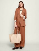 COCCINELLE De piele geantă shopper + borsetă Finn