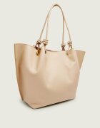 COCCINELLE De piele geantă shopper + borsetă Finn