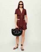 COCCINELLE De piele geantă shopper + borsetă Shell