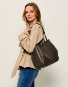 COCCINELLE De piele geantă shopper Pansy | piele întoarsă