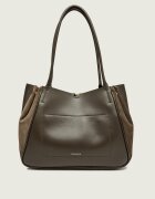 COCCINELLE De piele geantă shopper Pansy | piele întoarsă