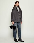 COCCINELLE Geantă pe umăr Arlettis | shearling cu adaos de piele
