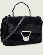 COCCINELLE Geantă pe umăr Arlettis | shearling cu adaos de piele