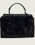 COCCINELLE Geantă pe umăr Arlettis | shearling cu adaos de piele