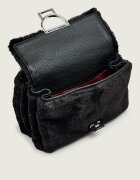 COCCINELLE Geantă pe umăr Arlettis | shearling cu adaos de piele