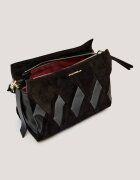 COCCINELLE Geantă pe umăr Boheme New Geomet Patch | piele întoarsă cu adaos de piele