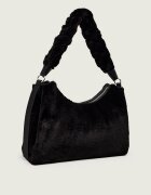 COCCINELLE Geantă pe umăr Boheme | shearling cu adaos de piele