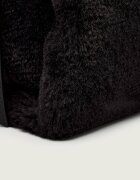COCCINELLE Geantă pe umăr Boheme | shearling cu adaos de piele