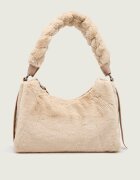 COCCINELLE Geantă pe umăr Boheme | shearling cu adaos de piele