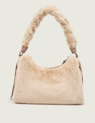 COCCINELLE Geantă pe umăr Boheme | shearling cu adaos de piele