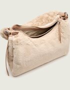 COCCINELLE Geantă pe umăr Boheme | shearling cu adaos de piele