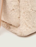 COCCINELLE Geantă pe umăr Boheme | shearling cu adaos de piele
