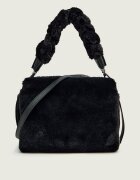 COCCINELLE Geantă pe umăr Boheme | shearling cu adaos de piele
