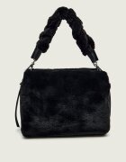 COCCINELLE Geantă pe umăr Boheme | shearling cu adaos de piele
