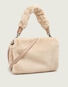 COCCINELLE Geantă pe umăr Boheme | shearling cu adaos de piele