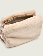 COCCINELLE Geantă pe umăr Boheme | shearling cu adaos de piele