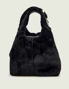 COCCINELLE Geantă pe umăr C-Easy cu adaos de piele | shearling