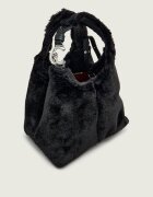 COCCINELLE Geantă pe umăr C-Easy cu adaos de piele | shearling