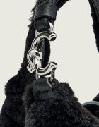 COCCINELLE Geantă pe umăr C-Easy cu adaos de piele | shearling