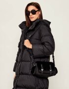 COCCINELLE Geantă pe umăr Campus | shearling cu adaos de piele