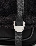 COCCINELLE Geantă pe umăr Campus | shearling cu adaos de piele