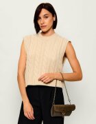 COCCINELLE Geantă shopper 3 în 1 Double Beat cu adaos de piele