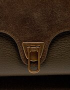 COCCINELLE Geantă shopper 3 în 1 Double Beat cu adaos de piele