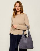 COCCINELLE Geantă shopper + borsetă C-Easy | piele întoarsă