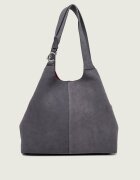 COCCINELLE Geantă shopper + borsetă C-Easy | piele întoarsă