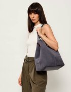 COCCINELLE Geantă shopper + borsetă C-Easy | piele întoarsă