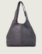 COCCINELLE Geantă shopper + borsetă C-Easy | piele întoarsă