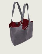 COCCINELLE Geantă shopper + borsetă C-Easy | piele întoarsă
