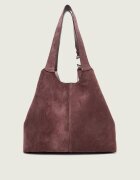 COCCINELLE Geantă shopper + borsetă C-Easy | piele întoarsă