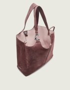 COCCINELLE Geantă shopper + borsetă C-Easy | piele întoarsă