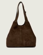 COCCINELLE Geantă shopper + borsetă C-Easy | piele întoarsă