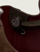 COCCINELLE Geantă shopper + borsetă C-Easy | piele întoarsă