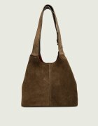 COCCINELLE Geantă shopper + borsetă C-Easy | piele întoarsă