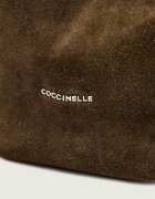 COCCINELLE Geantă shopper + borsetă C-Easy | piele întoarsă