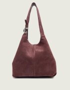 COCCINELLE Geantă shopper + borsetă C-Easy | piele întoarsă