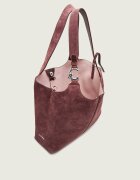 COCCINELLE Geantă shopper + borsetă C-Easy | piele întoarsă
