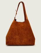 COCCINELLE Geantă shopper + borsetă C-Easy | piele întoarsă