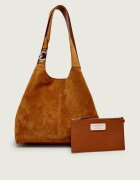 COCCINELLE Geantă shopper + borsetă C-Eeasy | piele întoarsă