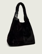 COCCINELLE Geantă shopper C-Easy | shearling cu adaos de piele