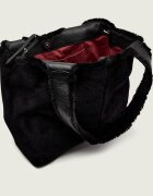 COCCINELLE Geantă shopper C-Easy | shearling cu adaos de piele